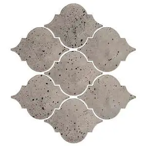 Artillo Arabesque Pattern 5A Concrete Tile Natural Gray