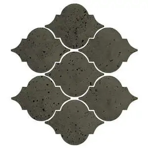 Artillo Arabesque Pattern 5A Concrete Tile Ocean Green Dark