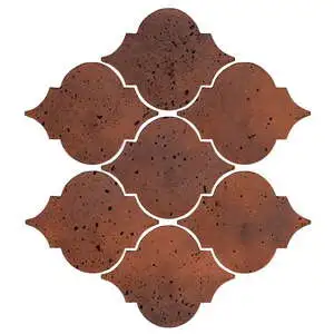 Artillo Arabesque Pattern 5A Concrete Tile Red Flash