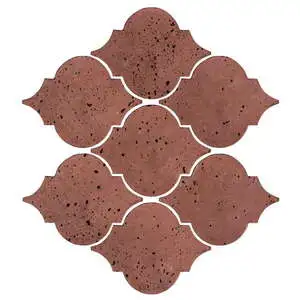 Artillo Arabesque Pattern 5A Concrete Tile Spanish Inn Red