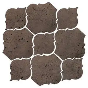 Artillo Arabesque Pattern 5B Concrete Tile Cotto Chocolate