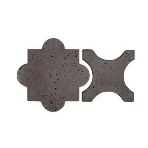 Artillo Arabesque Pattern 8A Concrete Tile Charcoal