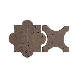 Artillo Arabesque Pattern 8A Concrete Tile Cotto Chocolate