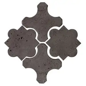 Artillo Arabesque Pattern 8B Concrete Tile Charcoal
