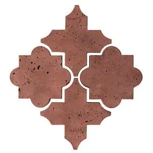 Artillo Arabesque Pattern 8C Concrete Tile Spanish Inn Red