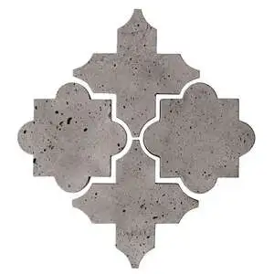 Artillo Arabesque Pattern 8C Concrete Tile Sidewalk Gray