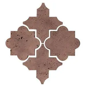Artillo Arabesque Pattern 8C Concrete Tile Sangria