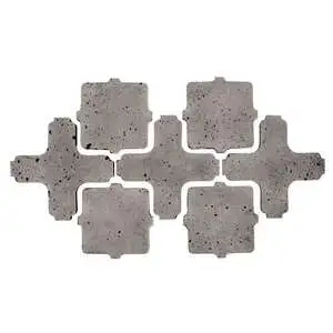 Artillo Arabesque Pattern 11A Concrete Tile Sidewalk Gray