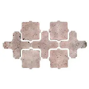 Artillo Arabesque Pattern 11A Concrete Tile Rosa White Wash