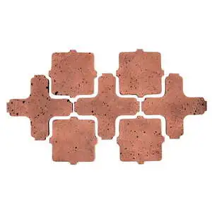 Artillo Arabesque Pattern 11A Concrete Tile Rosa