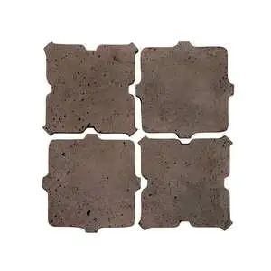 Artillo Arabesque Pattern 11B Concrete Tile Cotto Chocolate