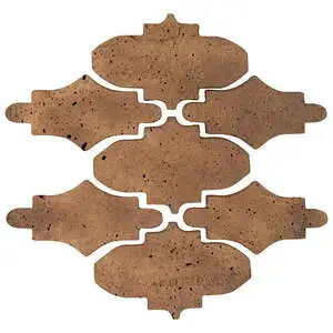 Artillo Arabesque Pattern Mini 14 Concrete Tile Tuscan Mustard