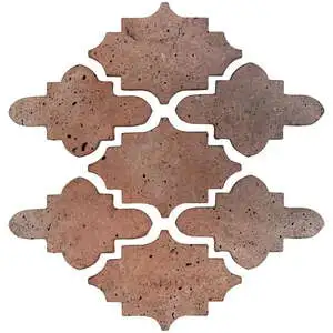 Artillo Arabesque Pattern Mini15 Concrete Tile Beachwood Flash