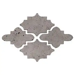 Artillo Arabesque Pattern 15 Concrete Tile Sidewalk Gray