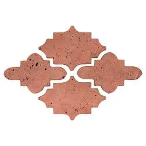 Artillo Arabesque Pattern 15 Concrete Tile Rosa