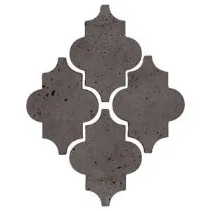 Artillo Arabesque Pattern 16 Concrete Tile Charcoal