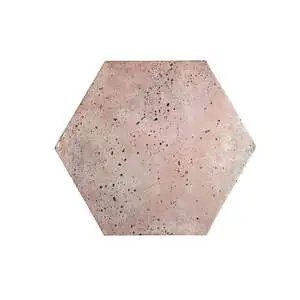 Artillo Hexagon Concrete Tile Rosa White Wash