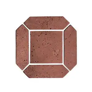 Artillo Picket Set Concrete Tile Spanish Inn Red