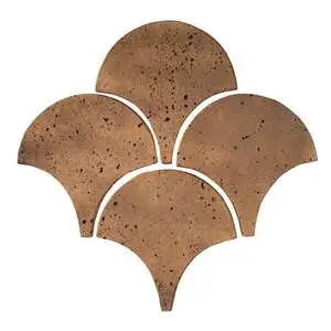 Artillo 8" Conche Concrete Tile Tuscan Mustard