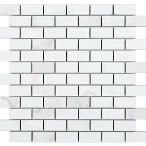 Malaysia Calacatta Dorado Polished Brick Mosaic