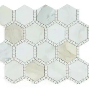 Hexagon Deco Calacatta Gold Honed