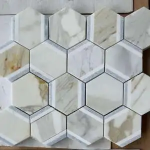 Hexagon Royal Calacatta Gold