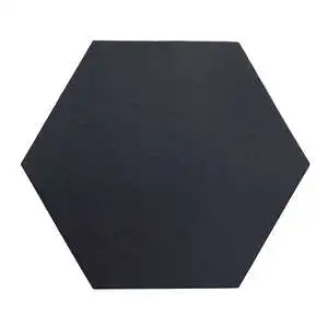 Monrovia Hexagon High Fire Ceramic Tile Black Diamond