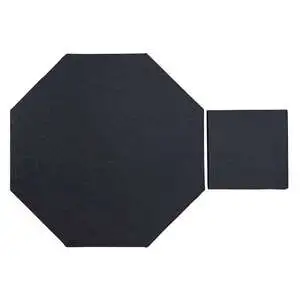 Monrovia Octagon Set High Fire Ceramic Tile Black Diamond