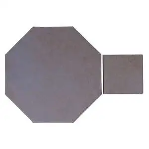 Monrovia Octagon Set High Fire Ceramic Tile Black and Blue