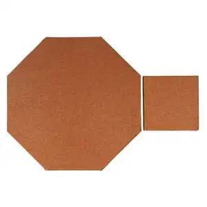 Monrovia Octagon Set High Fire Ceramic Tile Red Iron