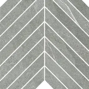 Grey Mosaico Chevron su rete