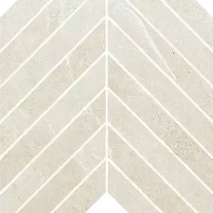 Ivory Mosaico Chevron su rete