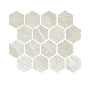 Ivory Mosaico Esagono su rete