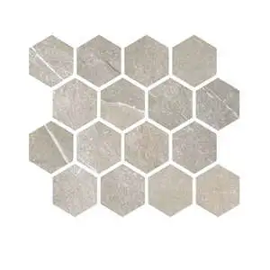 Taupe Mosaico Esagono su rete