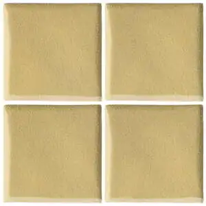 Oleson High Fire Ceramic Tile Egg Cream