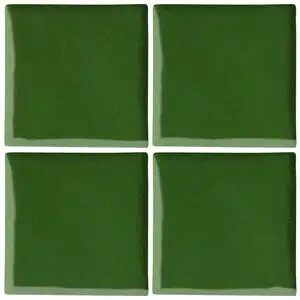 Oleson High Fire Ceramic Tile Lucky Green