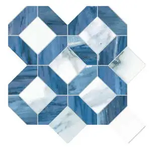 Positano Blue Mosaico Antique Lux su rete