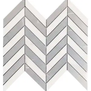 Prestigio Statuario-Impero Mix Lucido Chevron