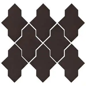 Studio Field Arabesque Pattern 2A High Fire Ceramic Tile Abyss