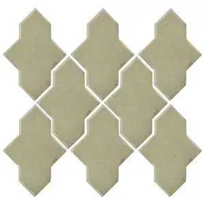 Studio Field Arabesque Pattern 2A High Fire Ceramic Aloe Vera Studio Field Arabesque Pattern 2A High Fire Ceramic Aloe Vera