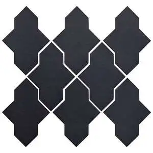 Studio Field Arabesque Pattern 2A High Fire Cerami Black Diamond