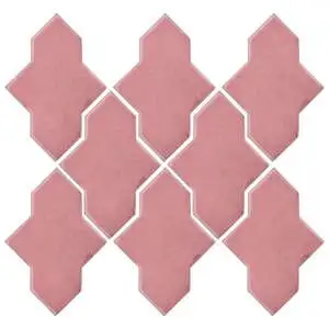 Studio Field Arabesque Pattern 2A High Fire Ceramic Bubble Gum