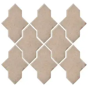 Studio Field Arabesque Pattern 2A High Fire Ceramic Champagne