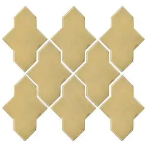 Studio Field Arabesque Pattern 2A High Fire Ceramic Egg Cream