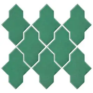 Studio Field Arabesque Pattern 2A High Fire Ceramic Tile Kale
