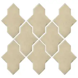 Studio Field Arabesque Pattern 2A High Fire Ceramic Light Lemon