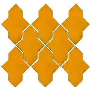 Studio Field Arabesque Pattern 2A High Fire Ceramic Mandarin