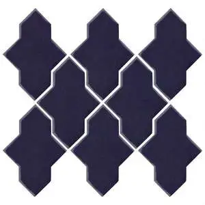 Studio Field Arabesque Pattern 2A High Fire Cerami Midnight Blue