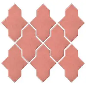 Studio Field Arabesque Pattern 2A High Fire Ceramic Peach Pie