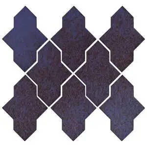 Studio Field Arabesque Pattern 2A High Fire Ceramic Persian Blue